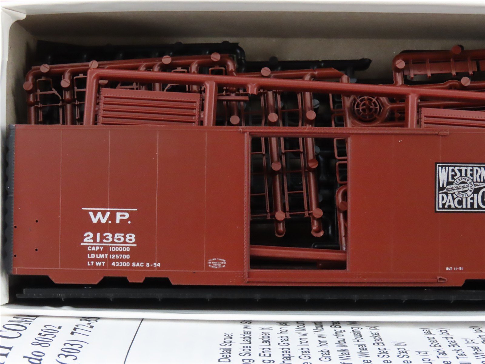 HO Scale InterMountain Kit 40471-11 WP Western Pacific 40' Box Car #21358