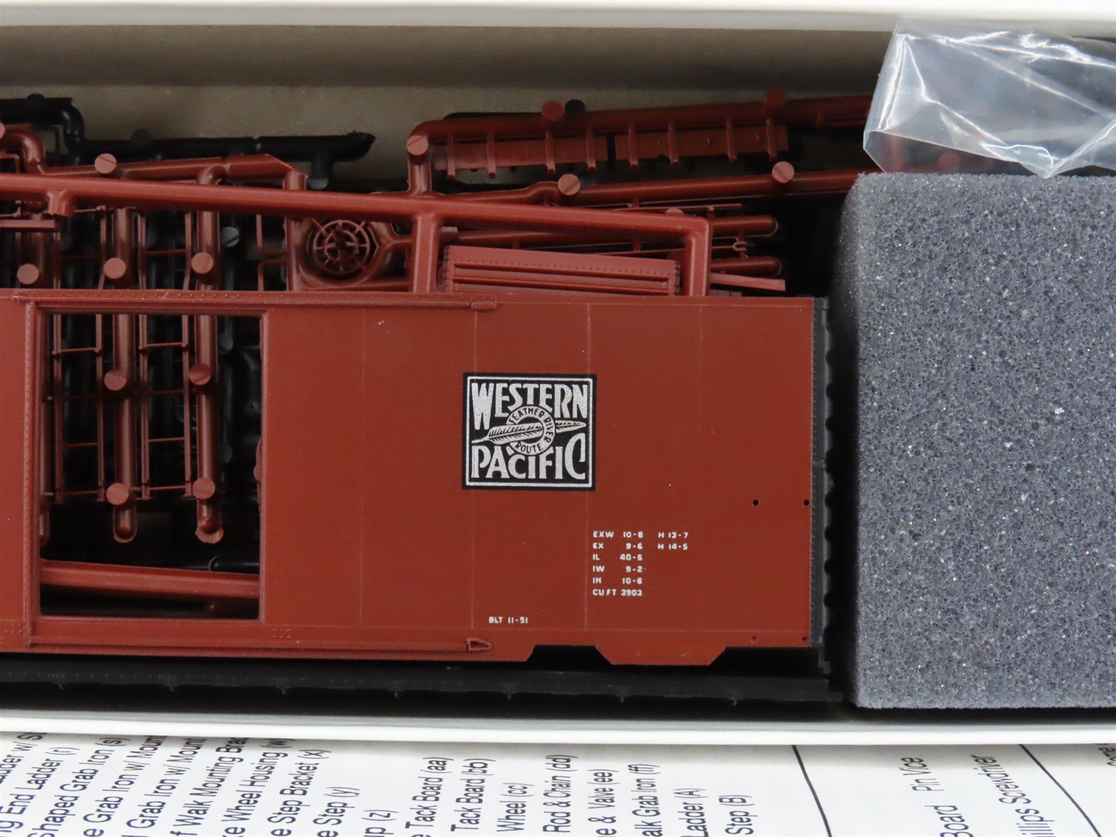 HO Scale InterMountain Kit 40471-11 WP Western Pacific 40' Box Car #21358