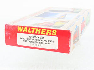 HO Scale Walthers Kit 932-3412 NP Northern Pacific 40' Stock Car #81009 - Sealed