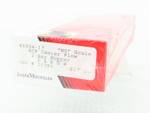 HO Scale InterMountain Kit 41504-17 D&RGW Rio Grande 2-Bay Hopper #10093 -Sealed