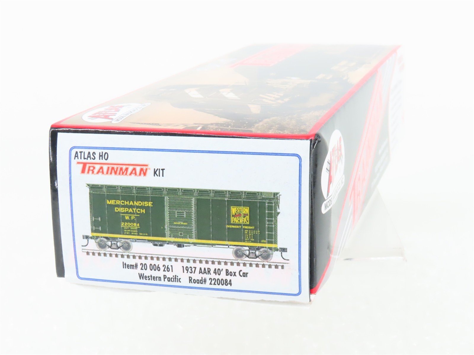 HO Scale Atlas Trainman Kit 20006261 WP Western Pacific 40' Box Car #220084