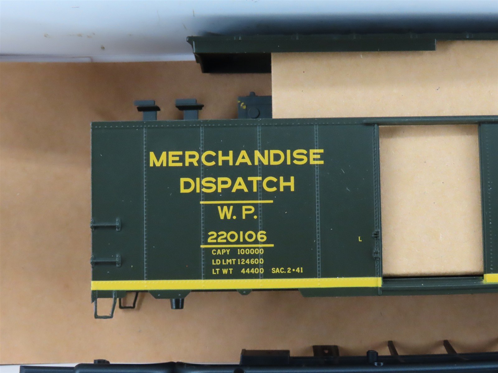 HO Scale Atlas Trainman Kit 20006262 WP Western Pacific 40' Box Car #220106