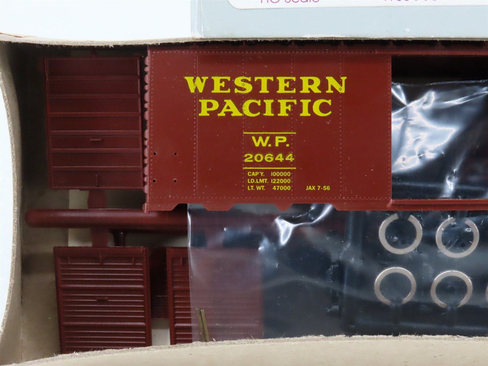 HO Scale C&BT Shops Kit WP Western Pacific Feather River 40' Box Car #20644
