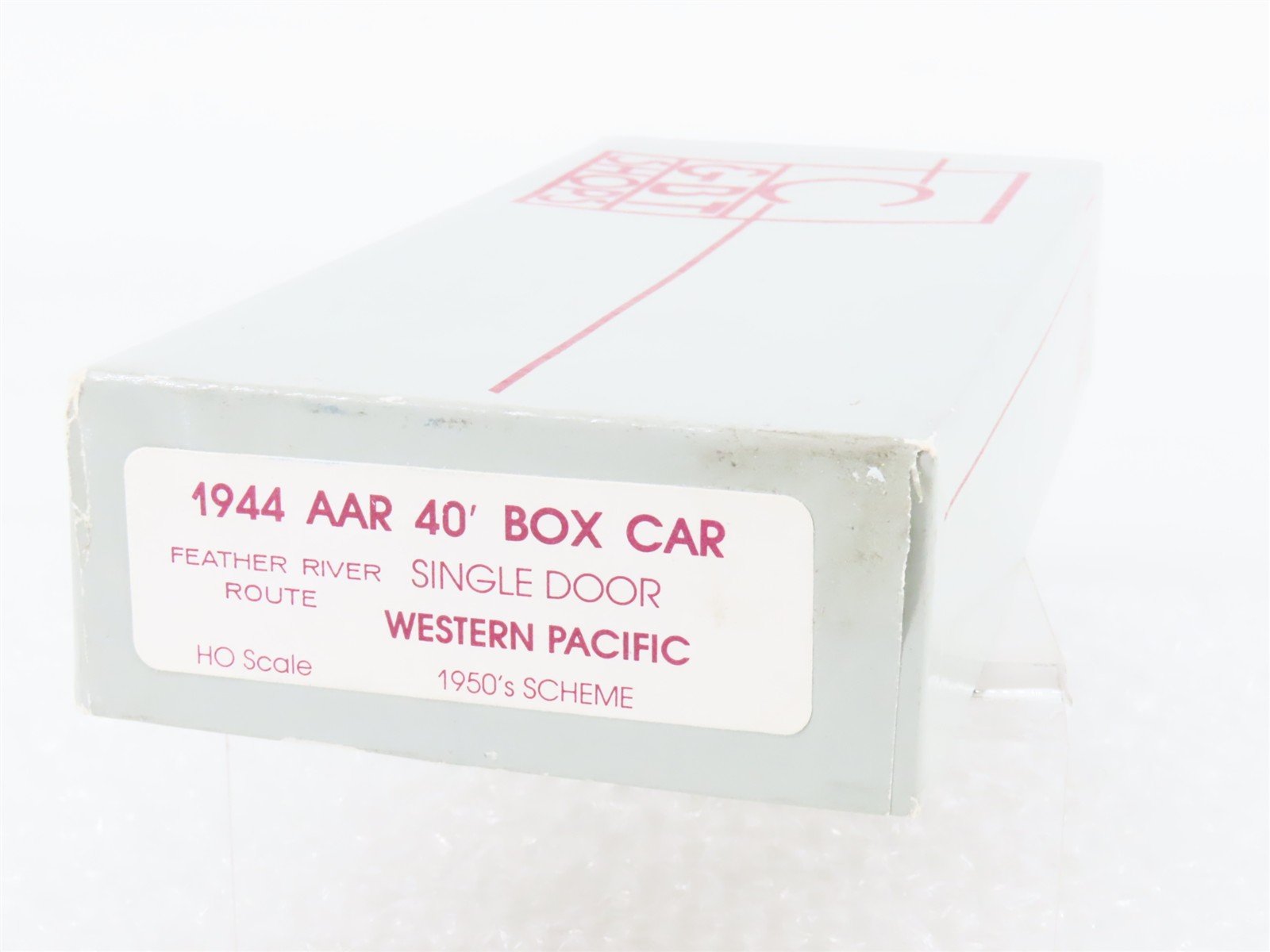 HO Scale C&BT Shops Kit WP Western Pacific Feather River 40' Box Car #20644