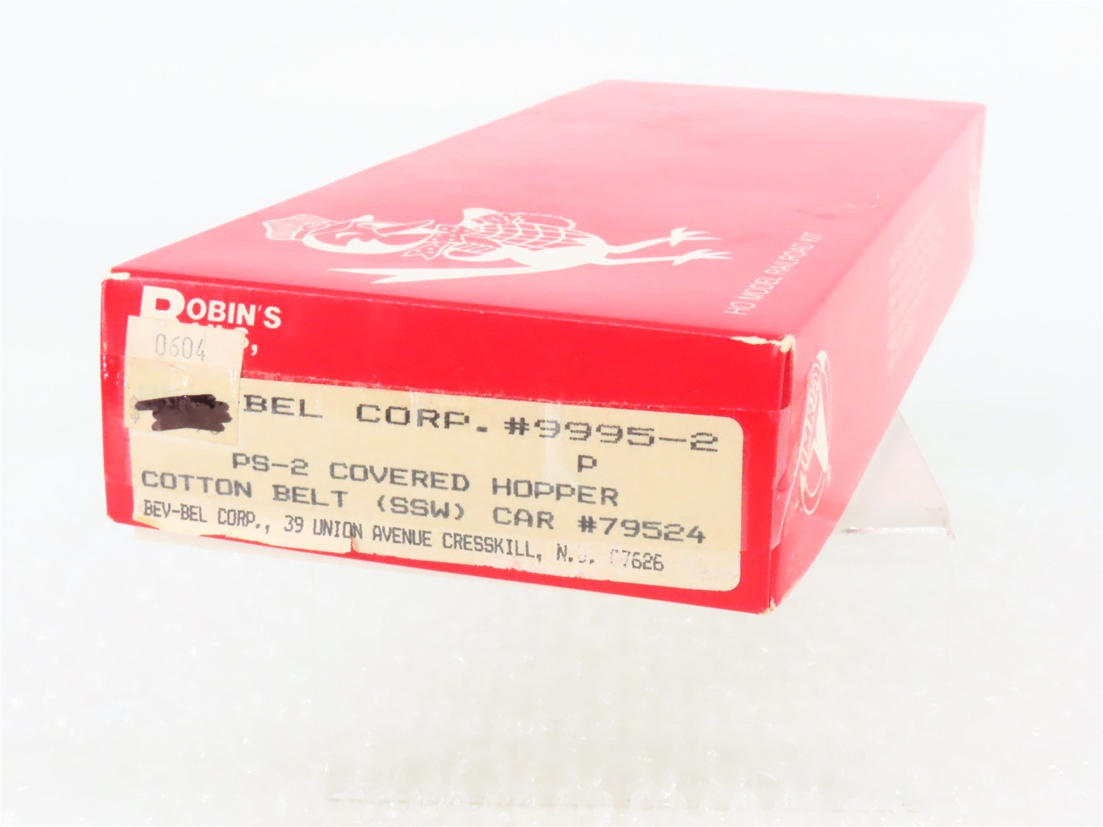 HO Robin's Rails Bev-Bel Kit 9995-2 SSW Cotton Belt 3-Bay Covered Hopper #79524