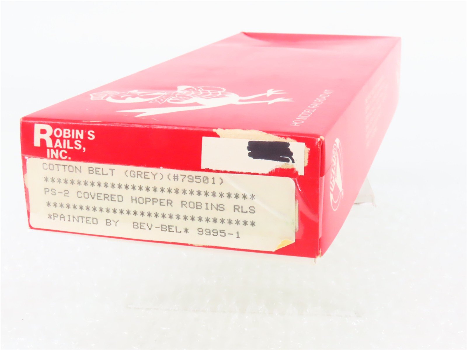 HO Scale Robin's Rails Bev-Bel Kit 9995-1 SSW Cotton Belt 3-Bay Hopper #79501