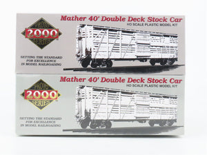 HO Scale PROTO 2000 Kit 21383 CB&Q Burlington Route 40' Stock Car 4-Pack Sealed