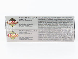 HO Scale PROTO 2000 Kit 21383 CB&Q Burlington Route 40' Stock Car 4-Pack Sealed