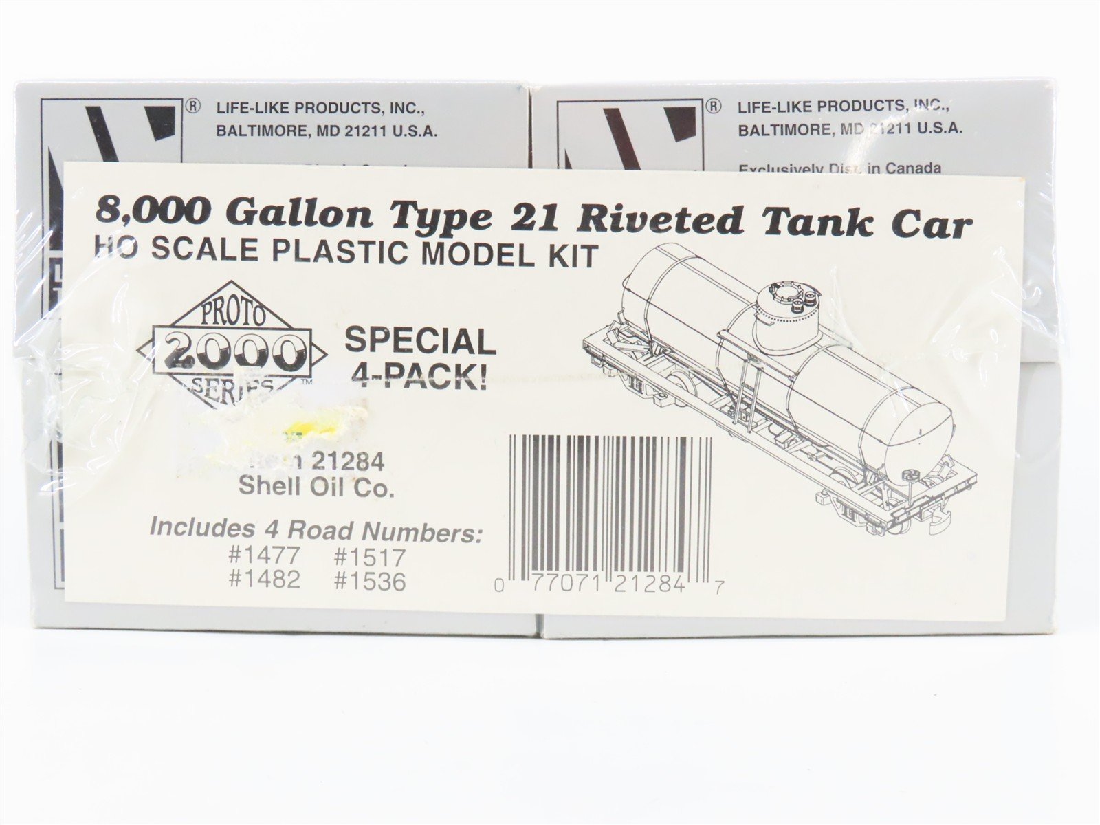 HO PROTO 2000 Kit 21284 SCCX Shell Oil Co. Single Dome Tank Car 4-Pack Sealed