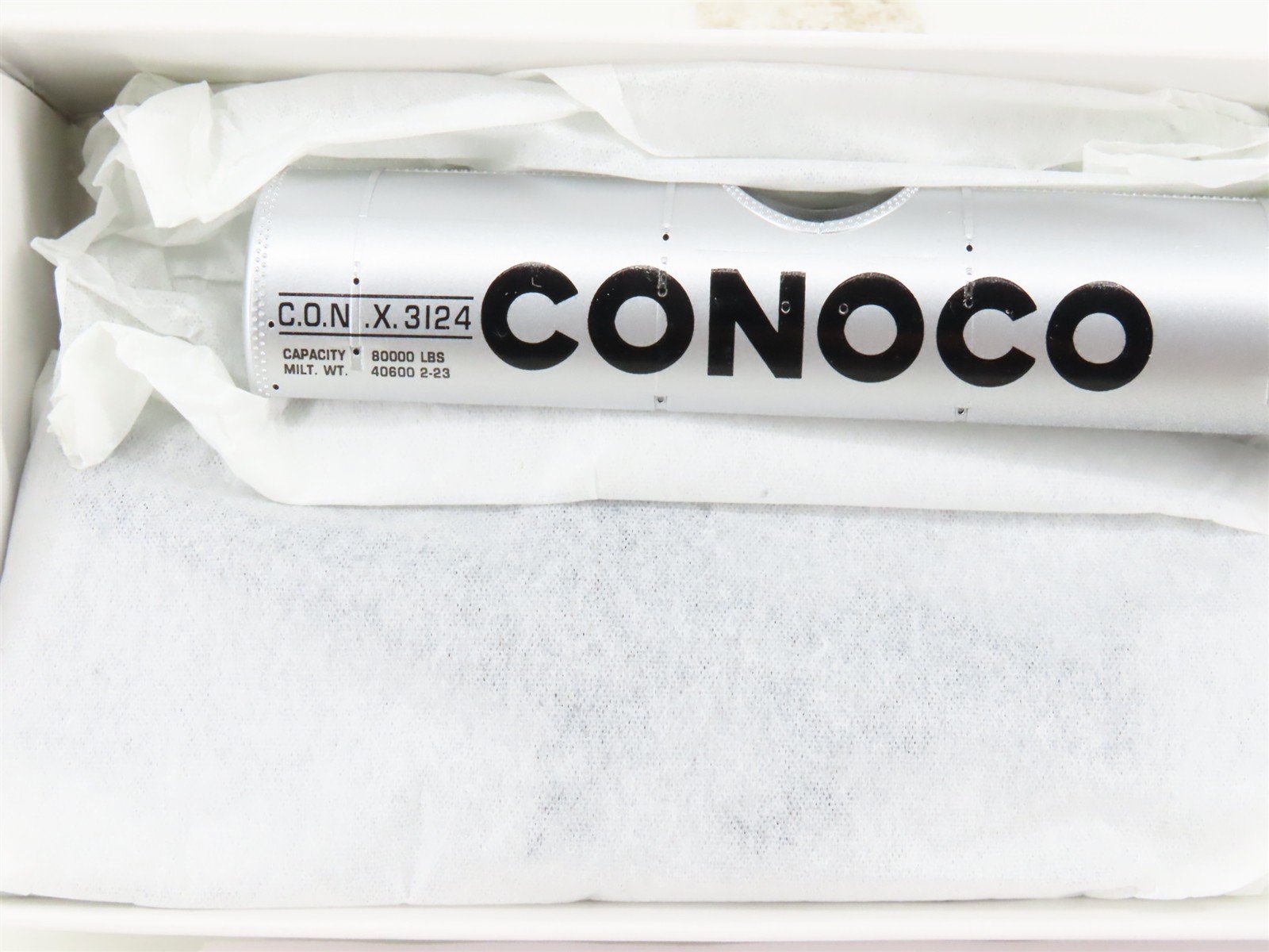 HO Scale PROTO 2000 Kit CONX Conoco 8,000 Gallon Single Dome Tank Car #3124