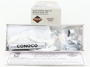 HO Scale PROTO 2000 Kit CONX Conoco 8,000 Gallon Single Dome Tank Car #3108