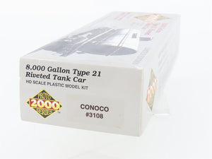 HO Scale PROTO 2000 Kit CONX Conoco 8,000 Gallon Single Dome Tank Car #3108