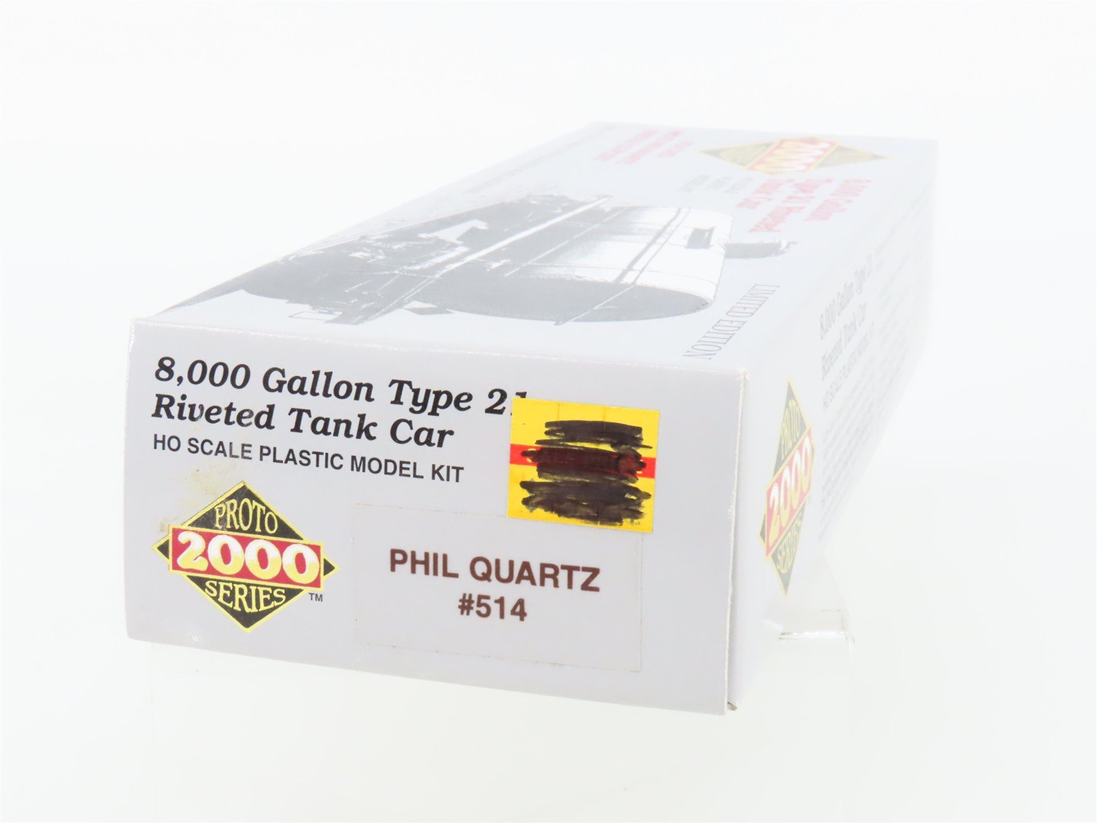 HO PROTO 2000 Kit PQX Philadelphia Quartz 8,000 Gallon Single Dome Tank Car #514