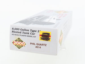 HO PROTO 2000 Kit PQX Philadelphia Quartz 8,000 Gallon Single Dome Tank Car #514
