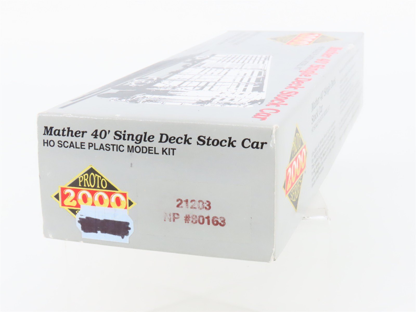 HO PROTO 2000 Kit 21203 NP Northern Pacific 40' Single Deck Stock Car #80163
