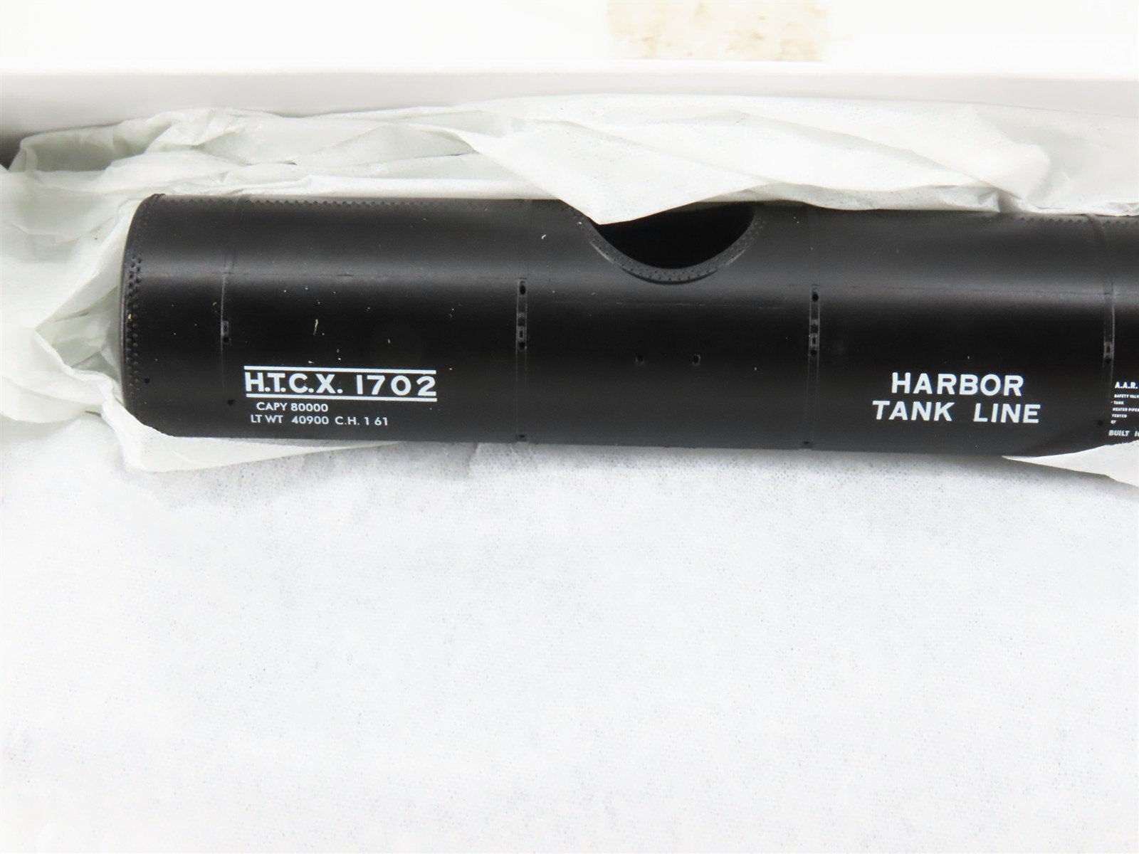 HO Scale PROTO 2000 Kit 21762 HTCX Harbor Tank Line 8,000 Gallon Tank Car #1702