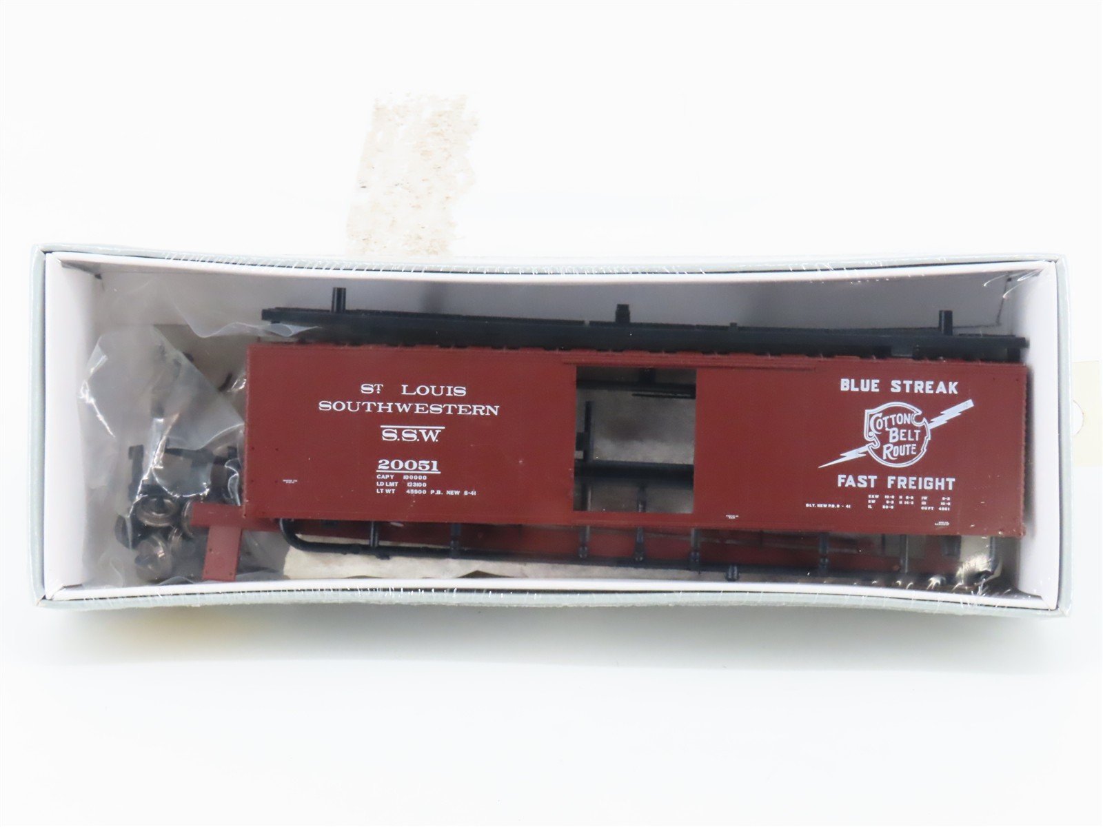 HO PROTO 2000 Kit 21795 SSW Cotton Belt 50' Single Door Box Car #20051 - Sealed