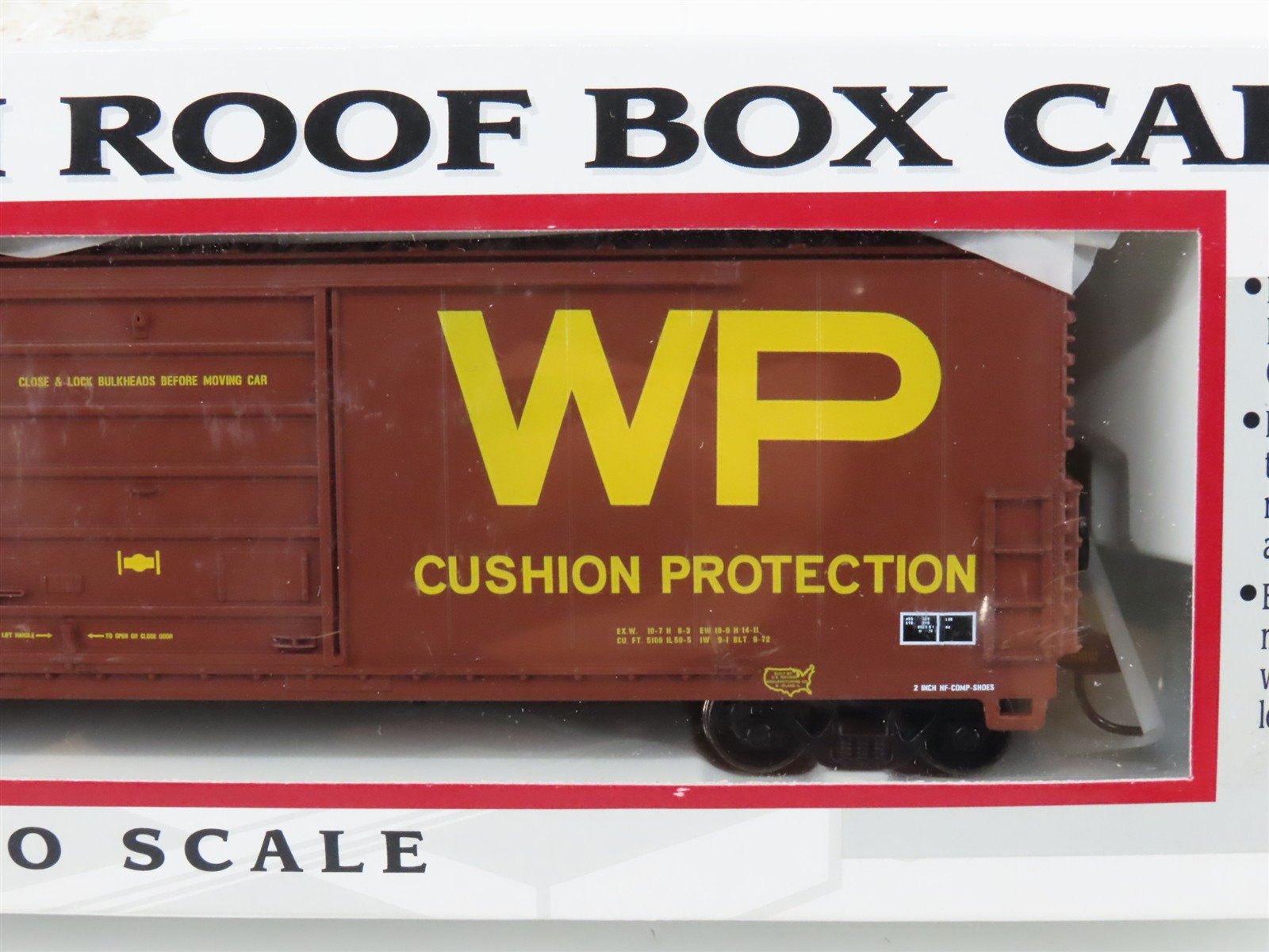 HO Scale PROTO 1000 920-37105 WP Western Pacific 50' Single Door Box Car #4055