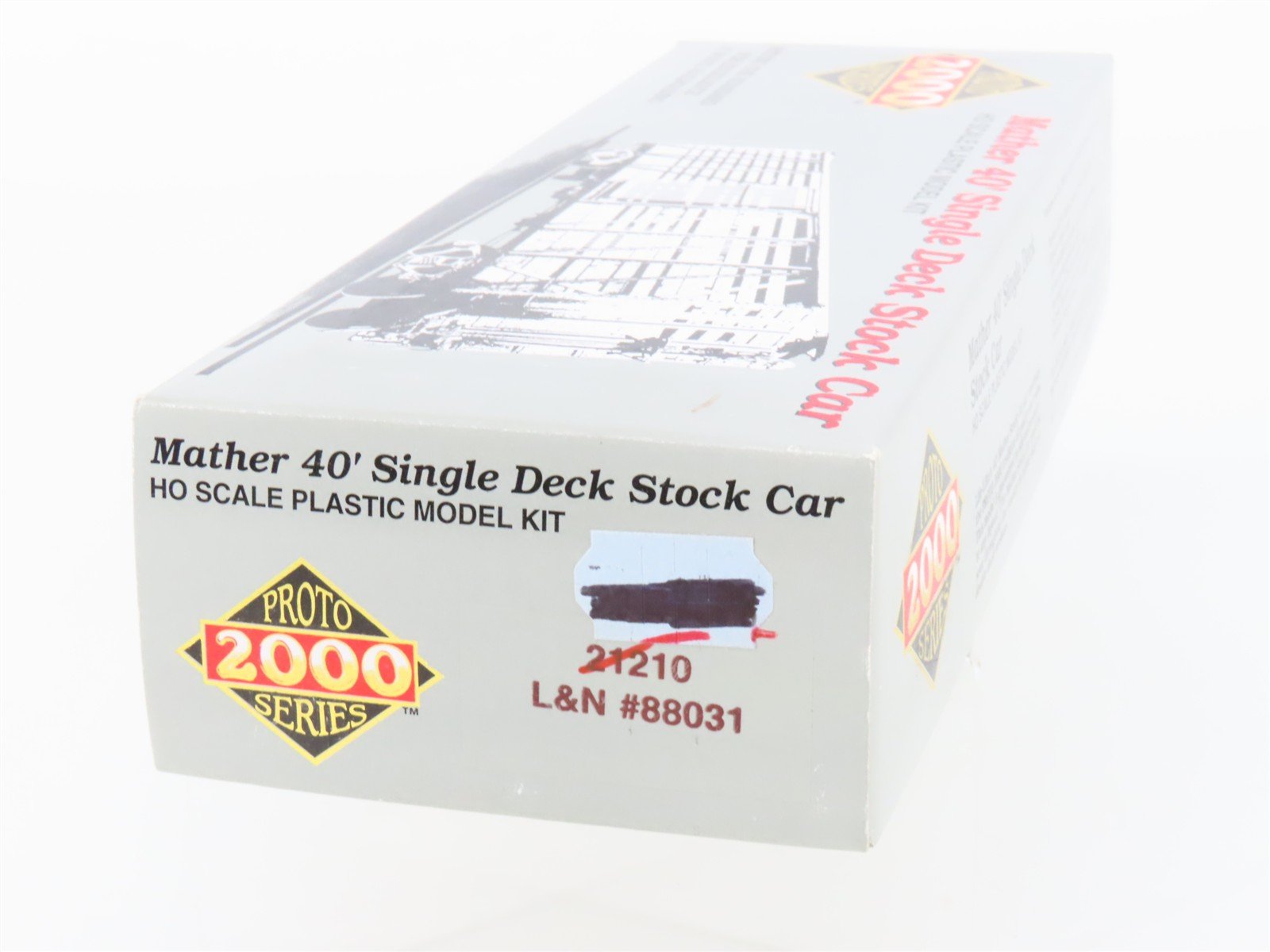 HO Scale PROTO 2000 Kit 21210 L&N Louisville & Nashville 40' Stock Car #88031