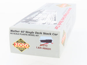 HO Scale PROTO 2000 Kit 21210 L&N Louisville & Nashville 40' Stock Car #88031