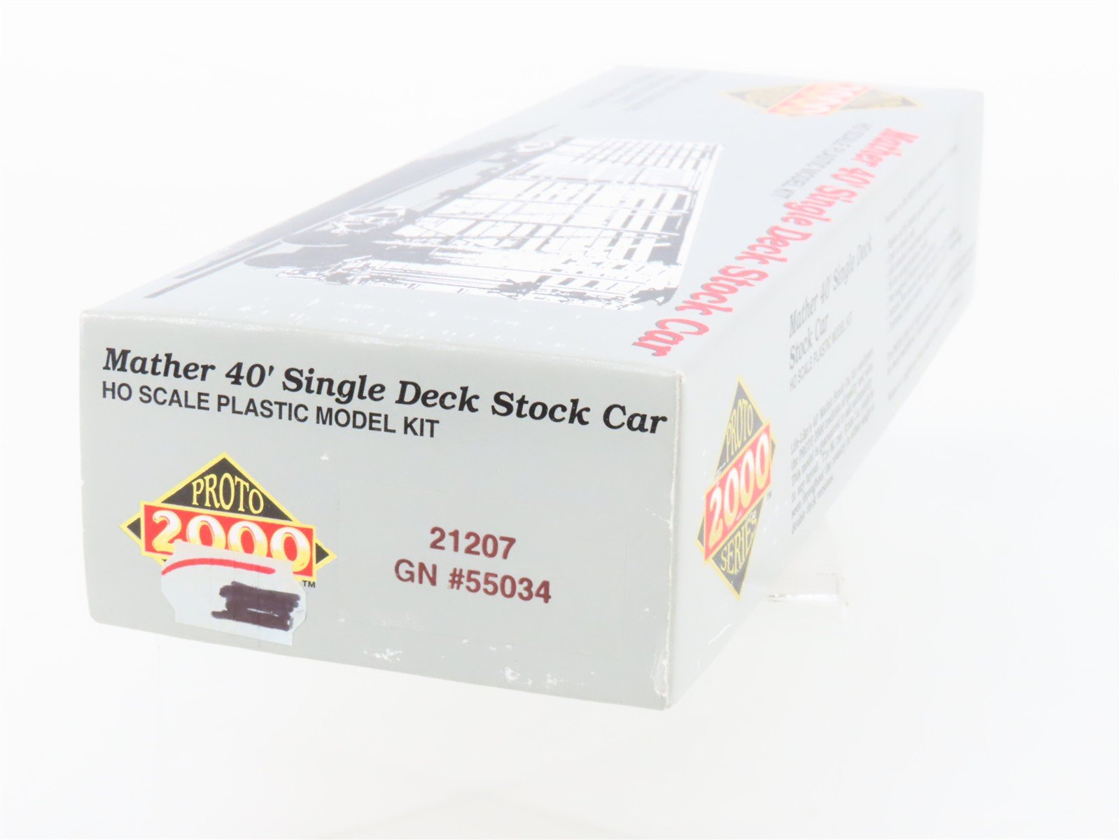 HO Scale PROTO 2000 Kit 21207 GN Great Northern 40' Single Deck Stock Car #55034