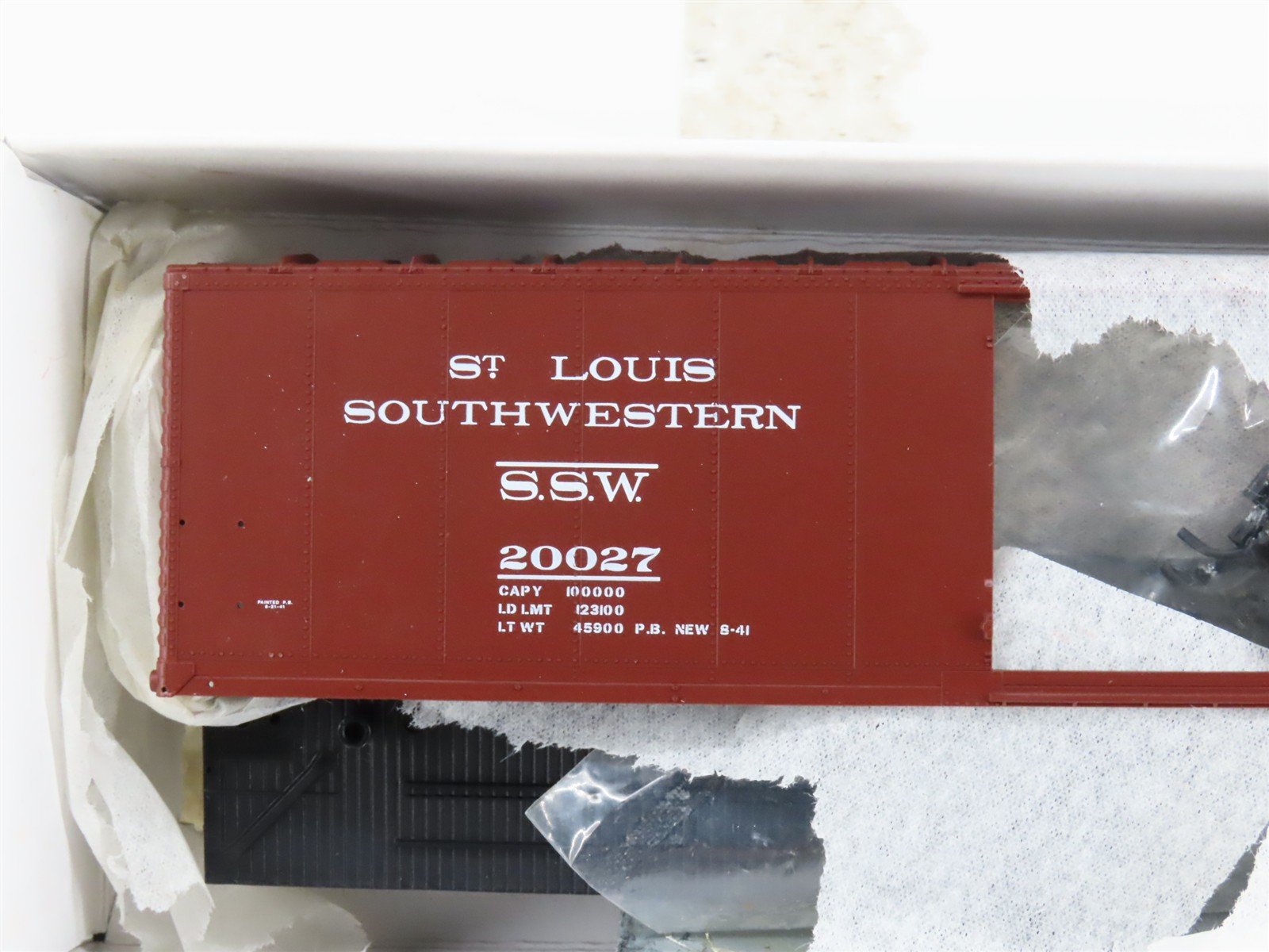 HO PROTO 2000 Kit 21794 SSW Cotton Belt Route 50' Single Door Box Car #20027
