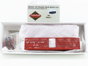 HO Scale PROTO 2000 Kit NP Northern Pacific 40' Double Deck Stock Car #80077