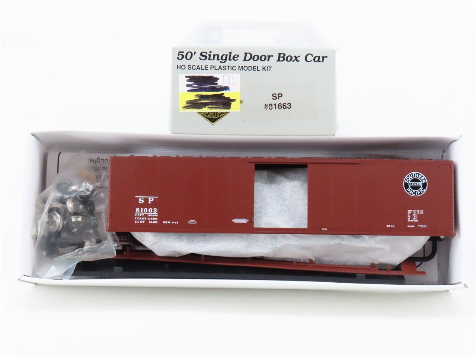 HO Scale PROTO 2000 Kit SP Southern Pacific 50' Single Door Box Car #81663