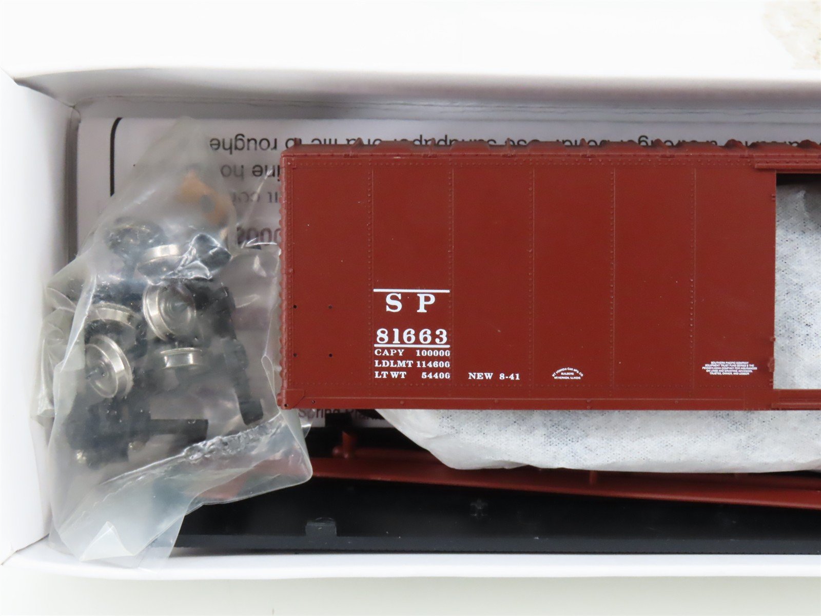 HO Scale PROTO 2000 Kit SP Southern Pacific 50' Single Door Box Car #81663