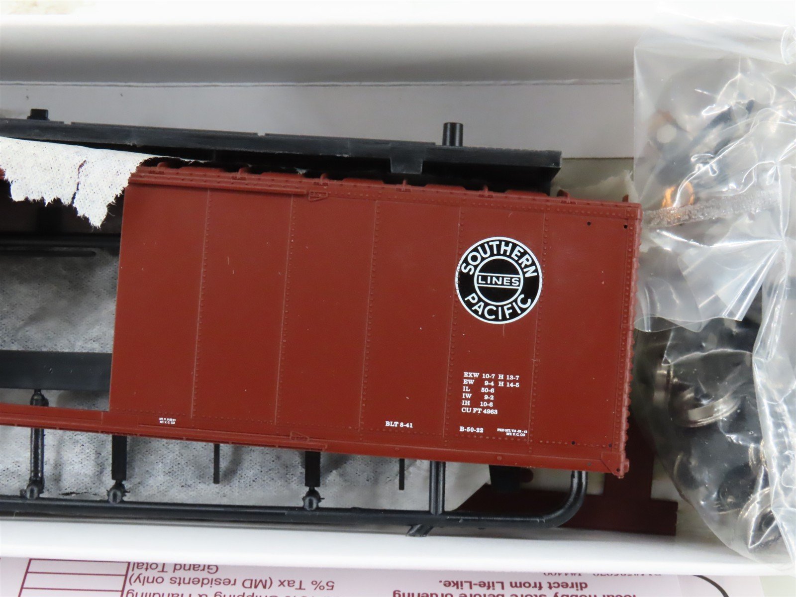 HO Scale PROTO 2000 Kit SP Southern Pacific 50' Single Door Box Car #81663