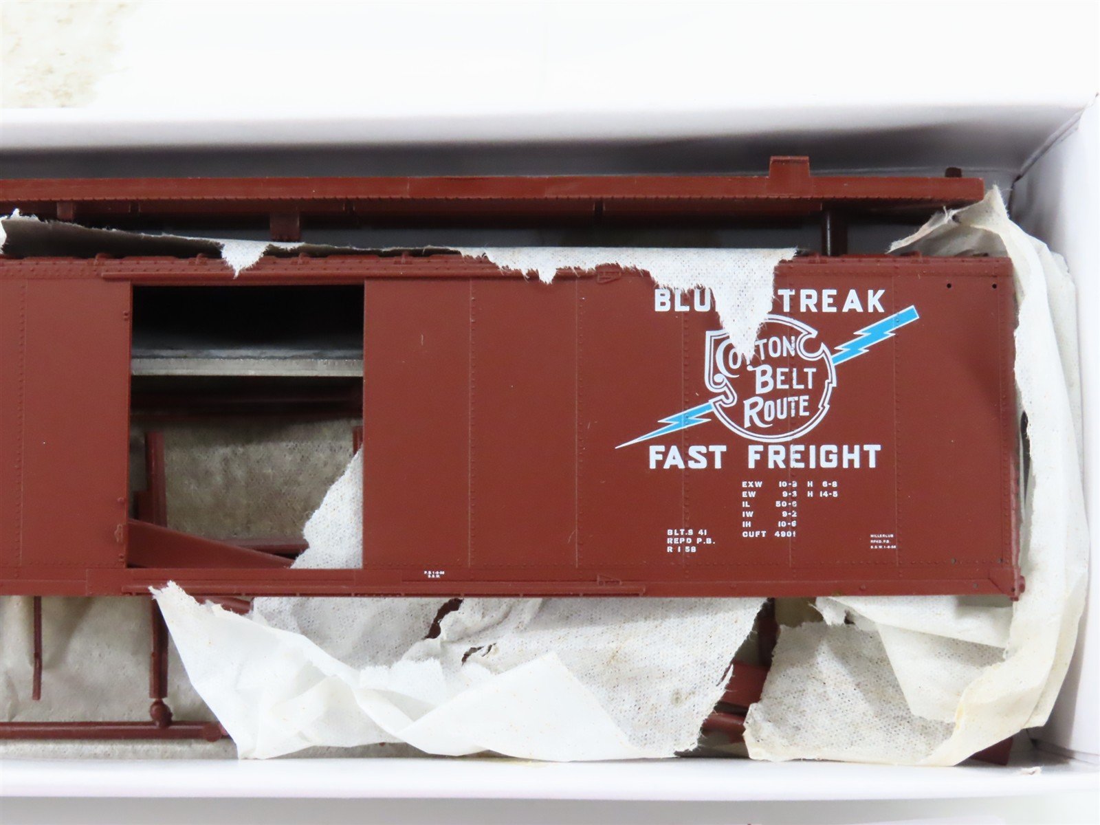 HO Scale PROTO 2000 Kit 21838 SSW Cotton Belt 50' Single Door Box Car #20042