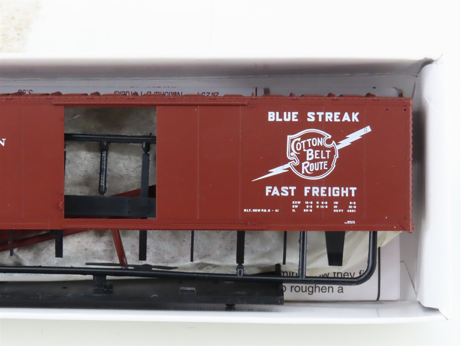 HO Scale PROTO 2000 Kit SSW Cotton Belt Route 50' Single Door Box Car #20116