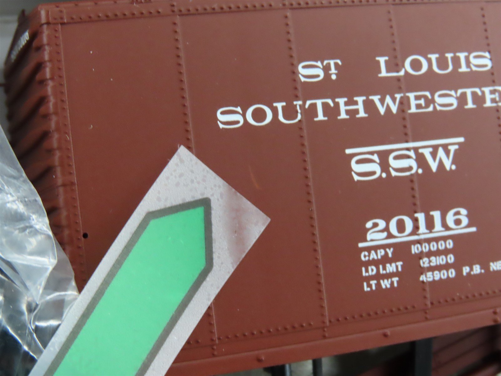 HO Scale PROTO 2000 Kit SSW Cotton Belt Route 50' Single Door Box Car #20116