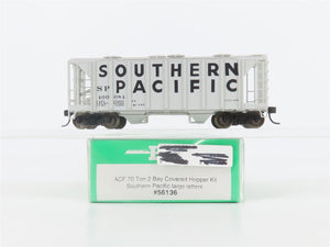 HO Scale Bowser 56136 SP Southern Pacific 2-Bay Covered Hopper #400084 -Upgraded