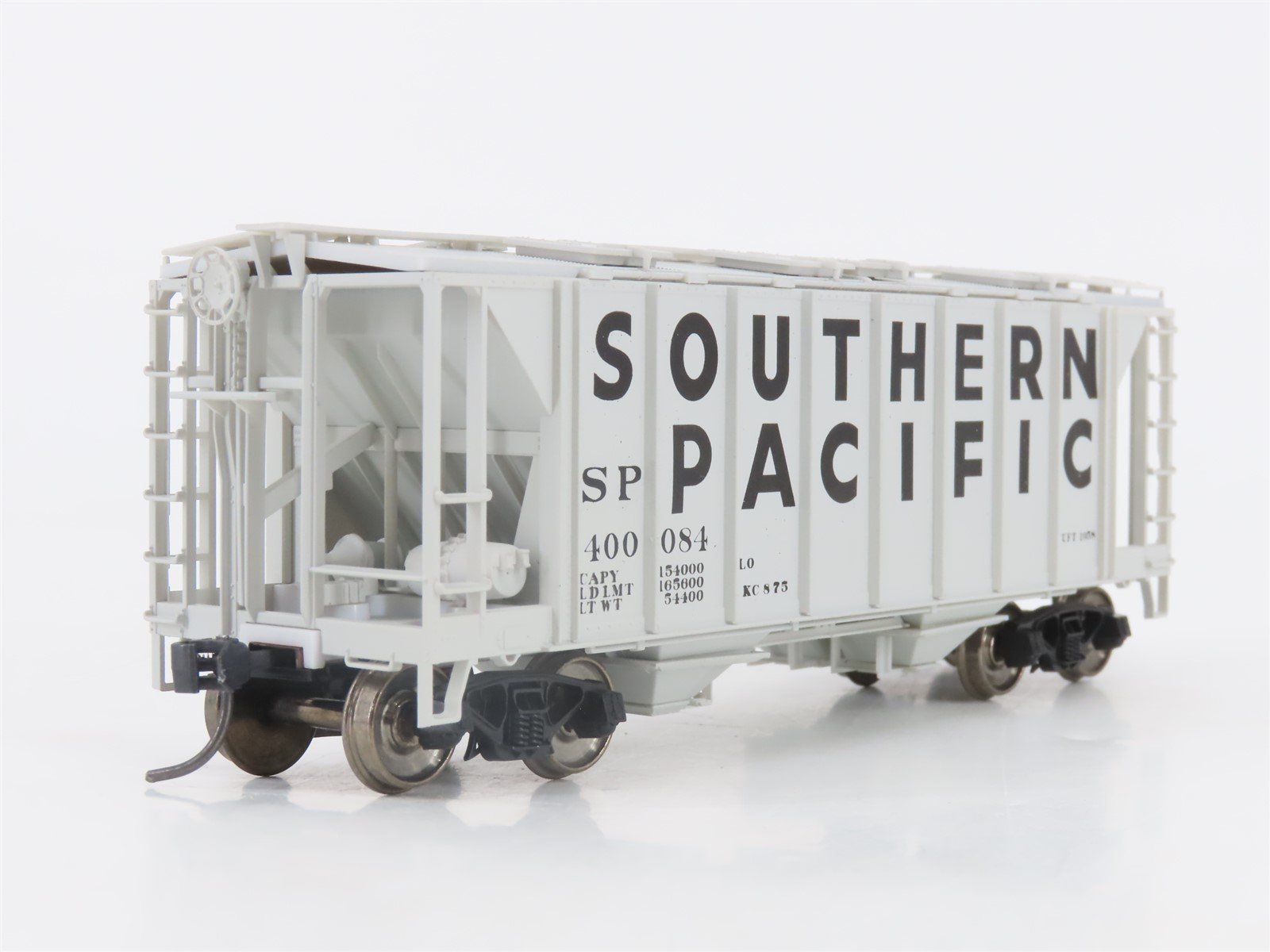 HO Scale Bowser 56136 SP Southern Pacific 2-Bay Covered Hopper #400084 -Upgraded