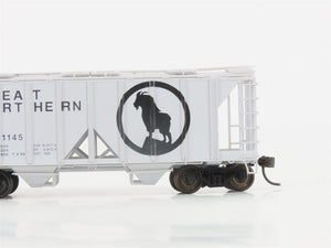 HO Scale Bowser 55680 GN Great Northern 2-Bay Covered Hopper #71145 - Upgraded