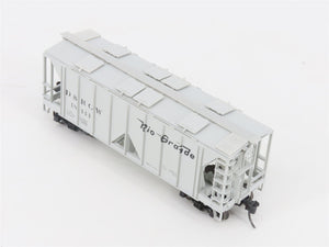 HO Scale Bowser 55615 D&RGW Rio Grande 2-Bay Covered Hopper #18444 -Upgraded
