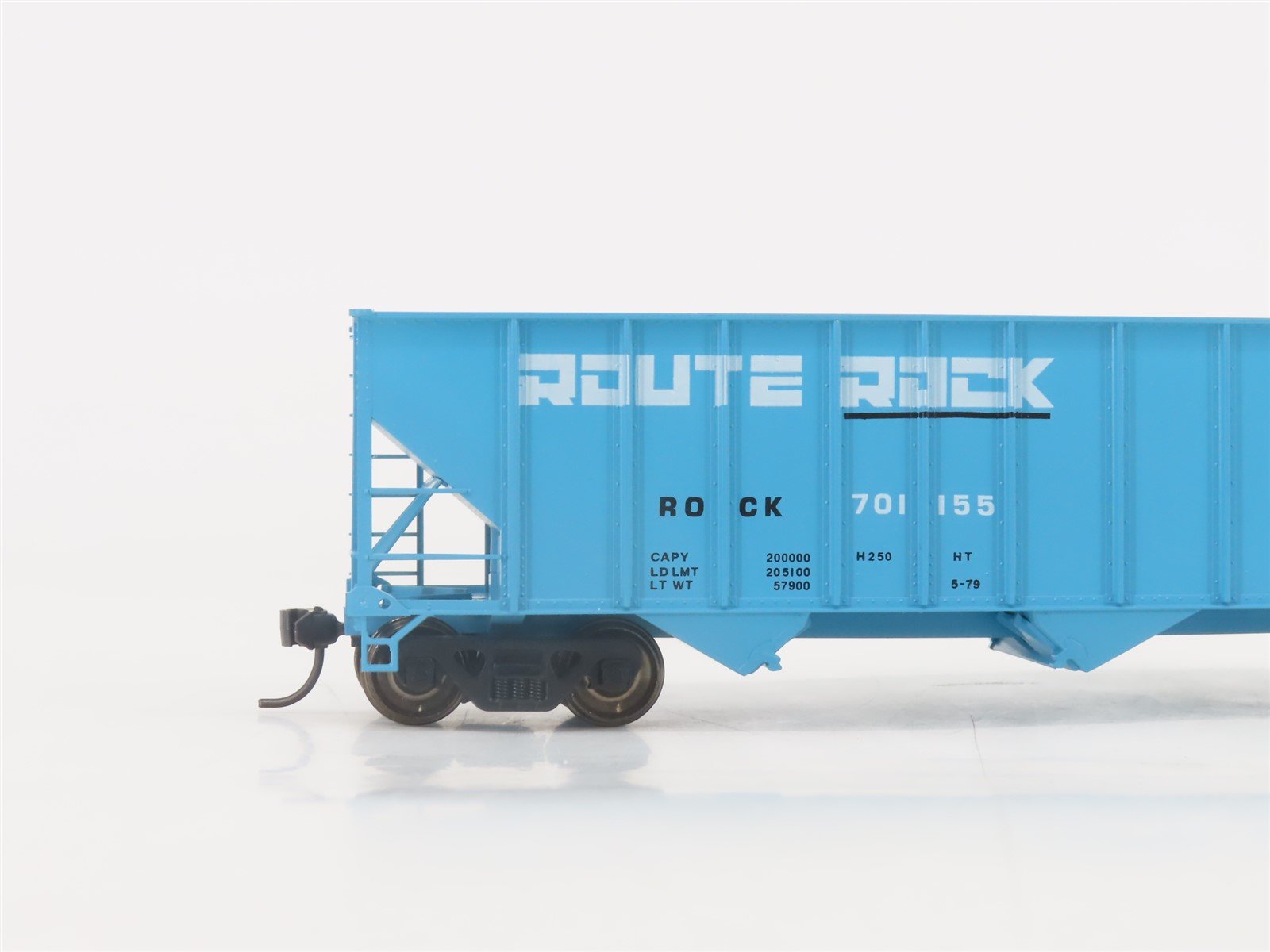 HO Scale Bowser 55116 ROCK Route Rock 45' 3-Bay Open Hopper #701155 -Upgraded