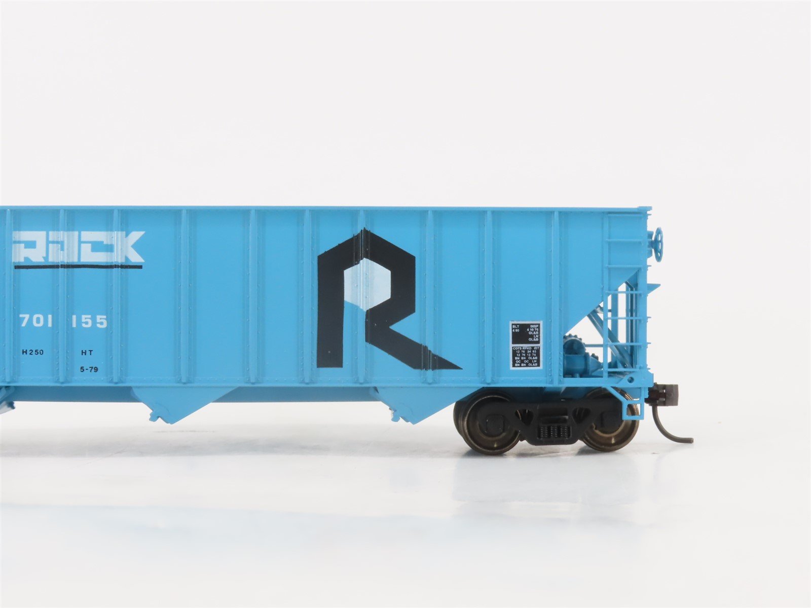 HO Scale Bowser 55116 ROCK Route Rock 45' 3-Bay Open Hopper #701155 -Upgraded