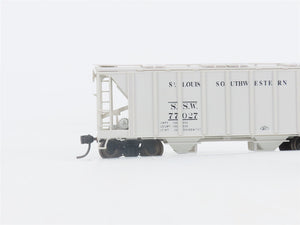 HO Scale Bowser 56110 SSW Cotton Belt 2-Bay Covered Hopper #77027 -Upgraded