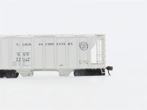HO Scale Bowser 56110 SSW Cotton Belt 2-Bay Covered Hopper #77027 -Upgraded