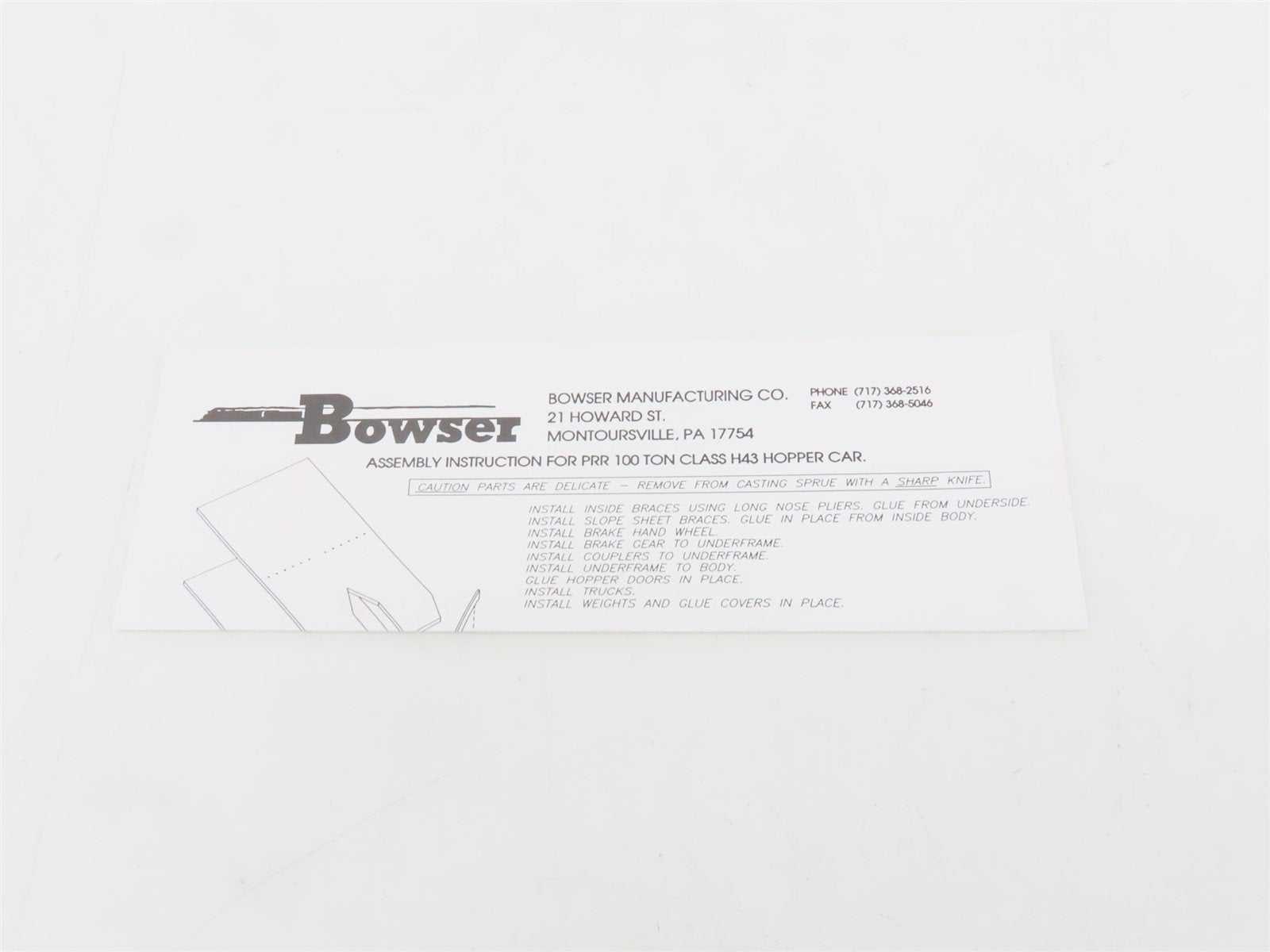 HO Scale Bowser 55111 SP Southern Pacific 45' 3-Bay Hopper #481045 - Upgraded
