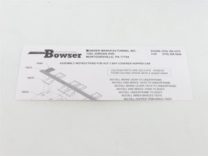 HO Scale Bowser 55800 SP Southern Pacific 2-Bay Covered Hopper #165050 -Upgraded