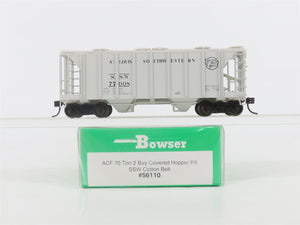 HO Scale Bowser 56110 SSW Cotton Belt 2-Bay Covered Hopper #77008 -Upgraded