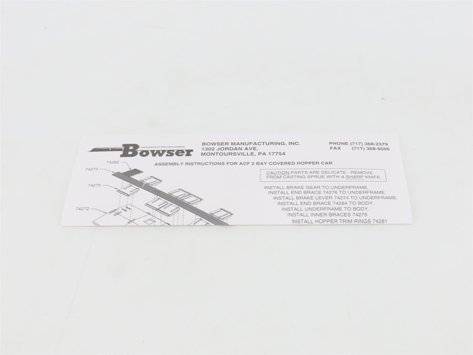 HO Scale Bowser 56110 SSW Cotton Belt 2-Bay Covered Hopper #77008 -Upgraded