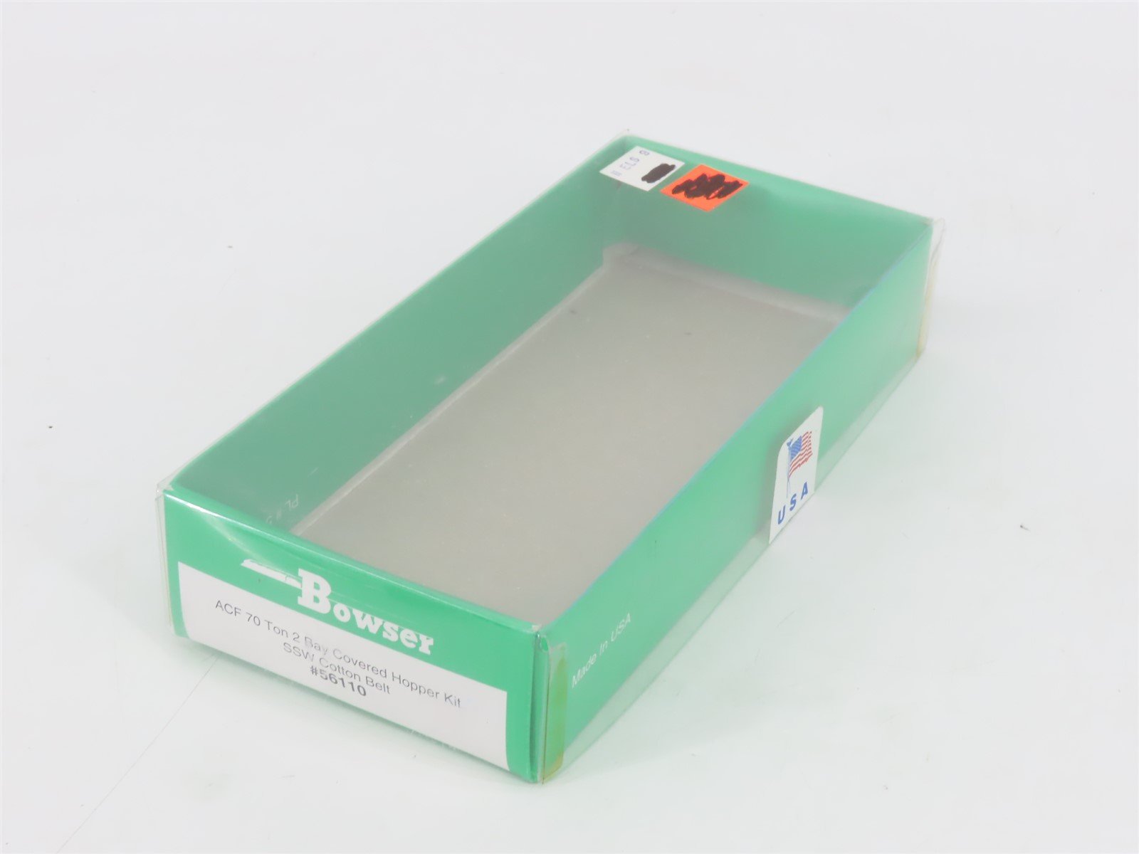 HO Scale Bowser 56110 SSW Cotton Belt 2-Bay Covered Hopper #77008 -Upgraded