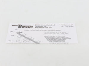 HO Scale Bowser 55801 SP Southern Pacific 2-Bay Covered Hopper #400032 -Upgraded