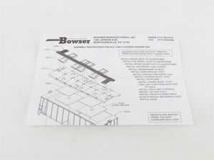 HO Scale Bowser 56109 SP Southern Pacific 2-Bay Covered Hopper #90608 -Upgraded