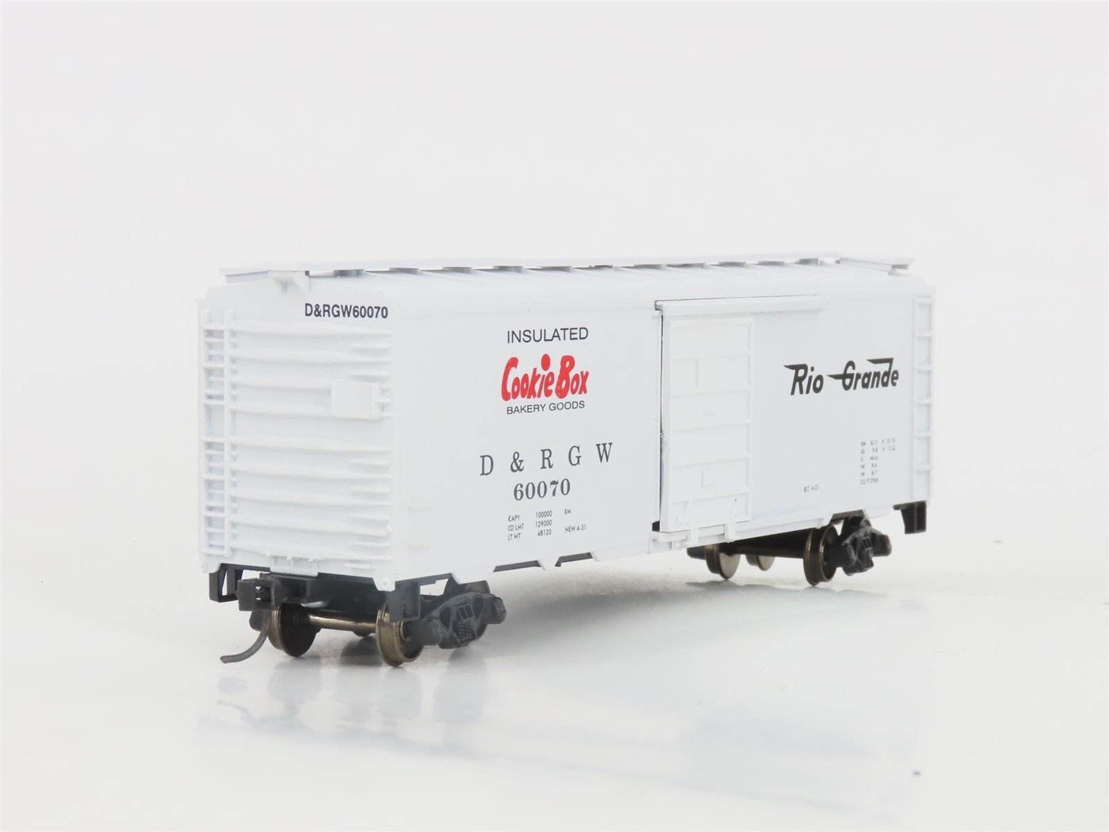 HO Scale Roundhouse 1048 D&RGW Rio Grande Cookie Box 40' Box Car #60070 Upgraded