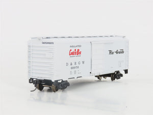 HO Scale Roundhouse 1048 D&RGW Rio Grande Cookie Box 40' Box Car #60070 Upgraded